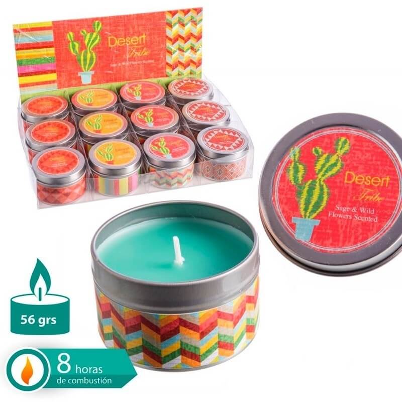 Vela en lata perfumada